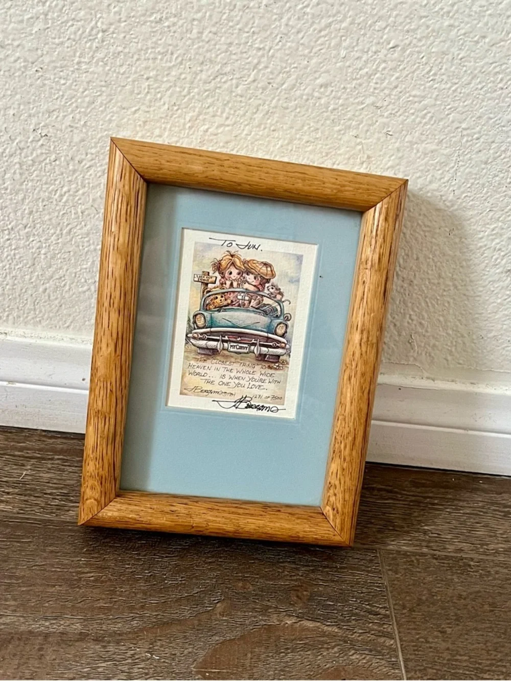 Limited Edition Framed Art Print “The Closes Thing To Heaven “ By Bergsma 6/8”